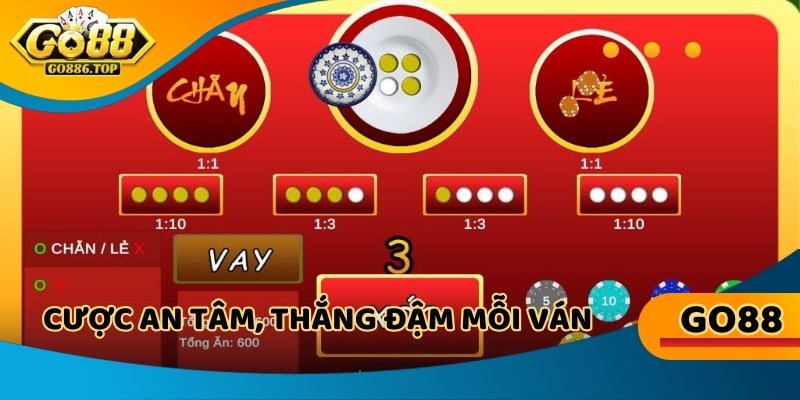 Chứng kiến trực tiếp, cược an tâm, thắng đậm mỗi ván