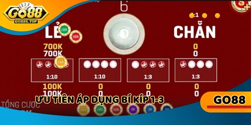Ưu tiên áp dụng bí kíp 1-3 giúp tăng 80% cơ hội thắng